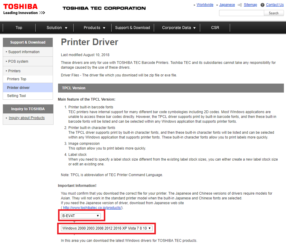 how to download toshiba printer drivers windows 7